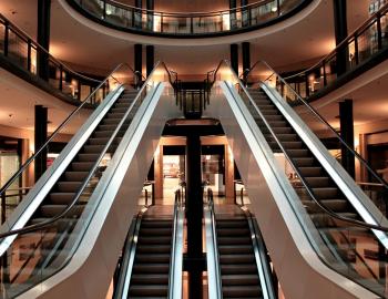 Escalator in Shopping Mall