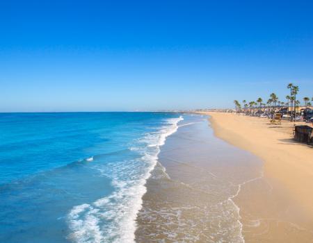 aerial view of newport beach